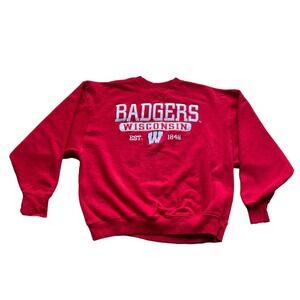 Varsity Classics Sweatshirt XL Crew Neck Wisconsin Badgers Red